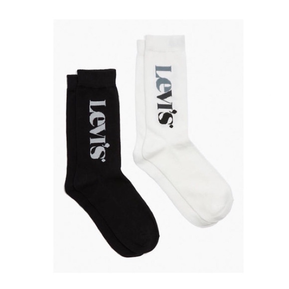 Levi's Other - LEVI'S VERTICAL LOGO SOCKS (2 PACK) men’s NWT pattern dress socks